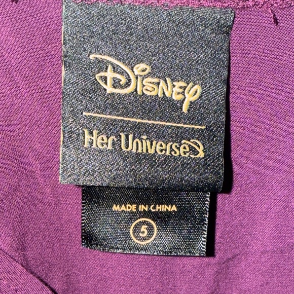 Her Universe Deep Purple Cold Shoulder Blouse - Picture 6 of 8